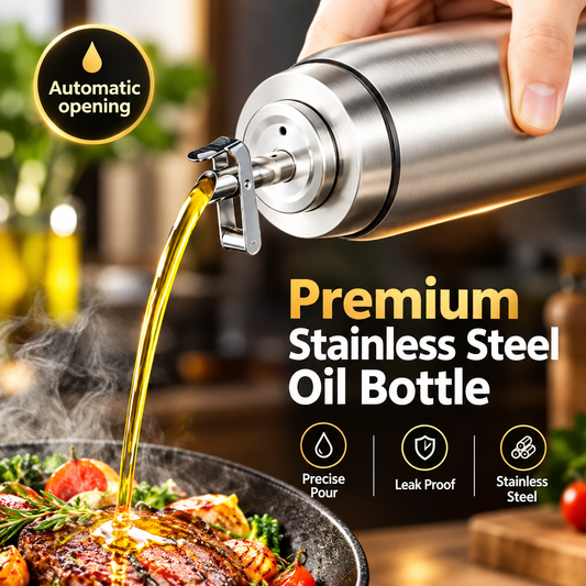 MH08508  Premium Stainless Steel Oil Bottle