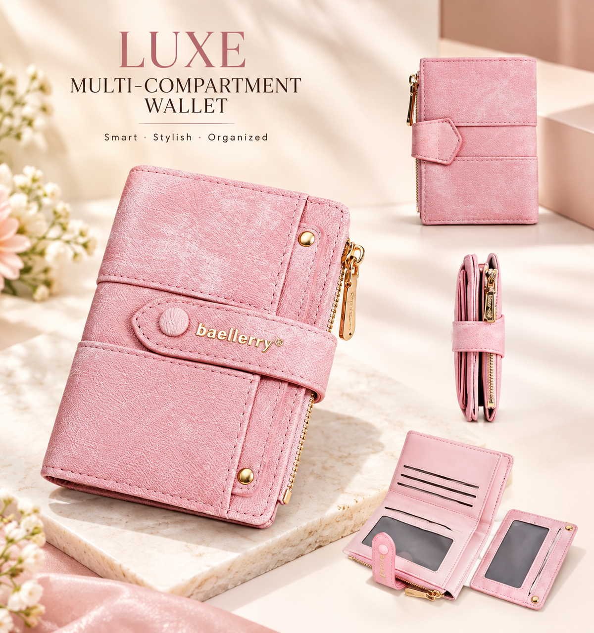MB08497  Luxe Multi-Compartment Wallet