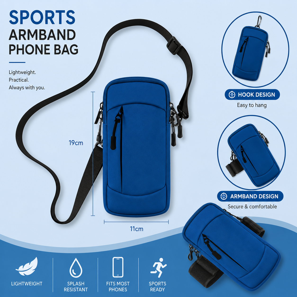 MB08455  Sports Armband Phone Bag