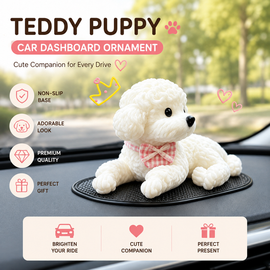 MV08456 Teddy Puppy Car Dashboard Ornament