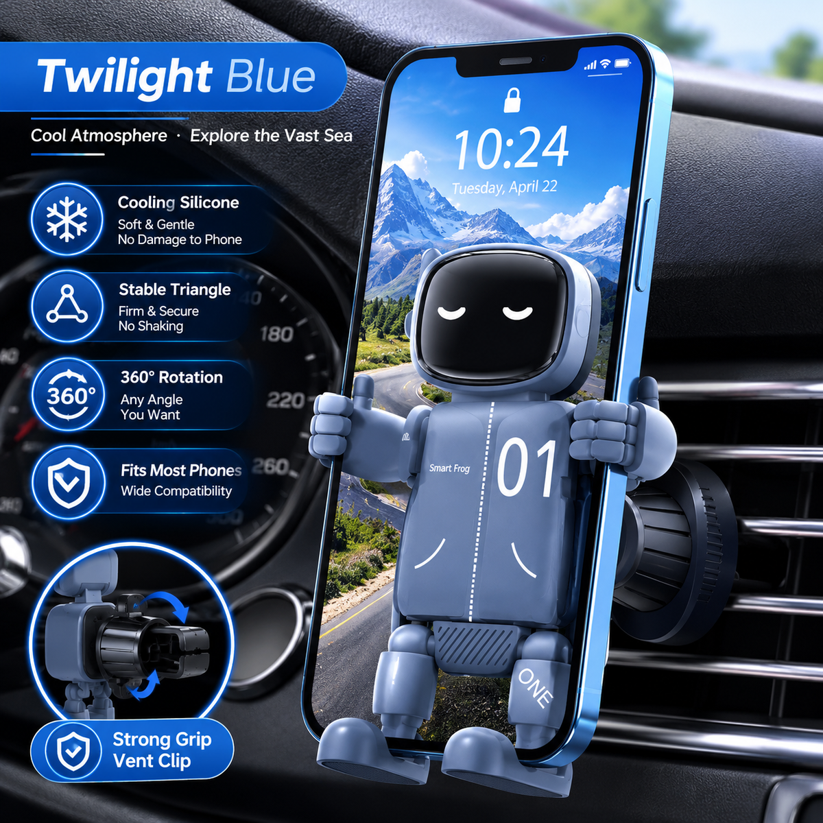 MV08657 Smart Robot Car Phone Holder