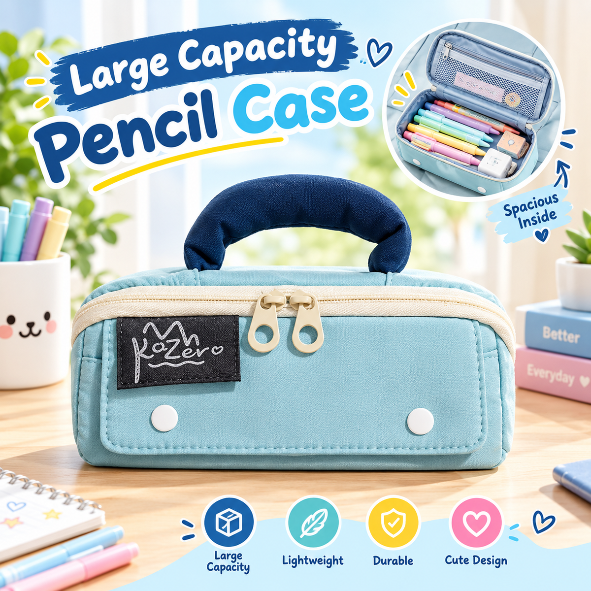 MB08512  Large Capacity Cute Pencil Case