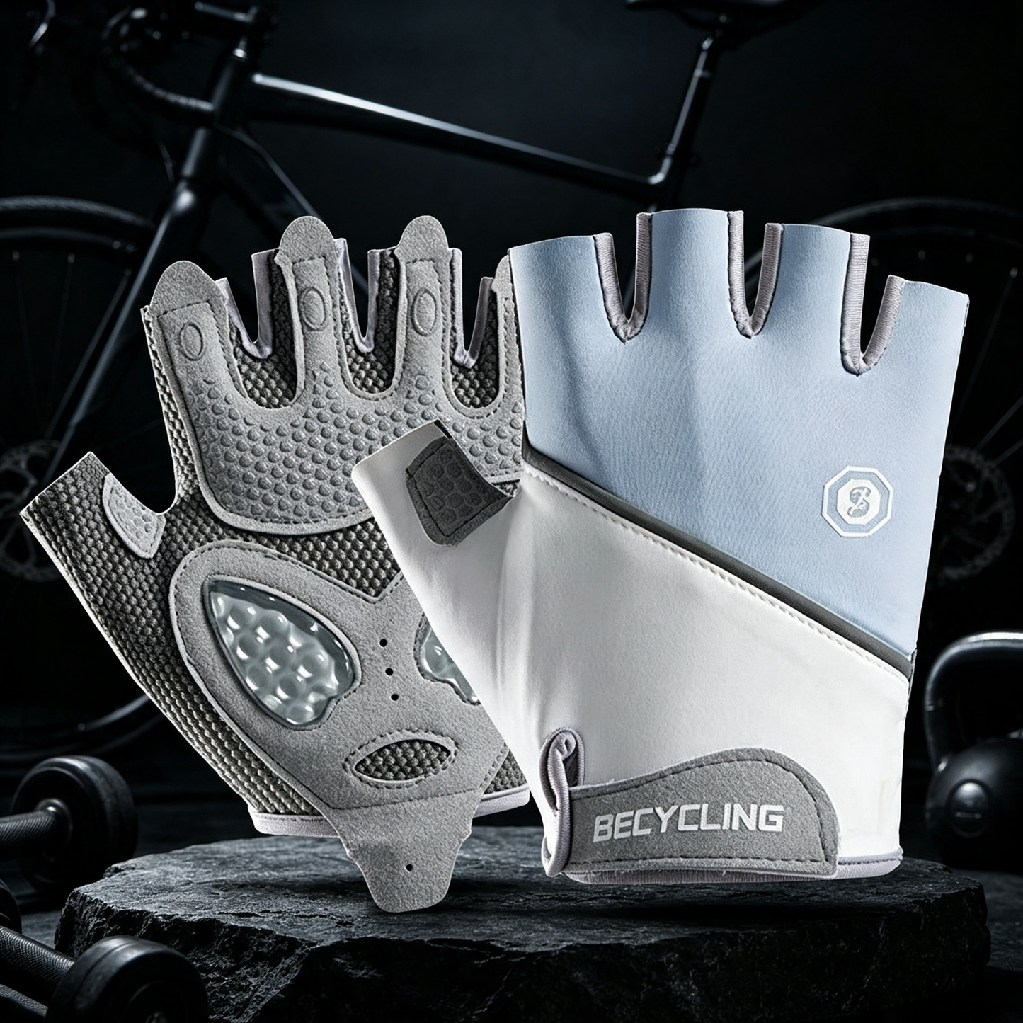 MG08386 Anti Slip Silicone Padded Fitness & Cycling Gloves