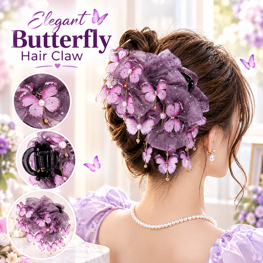 MJ08470  Elegant Butterfly Hair Claw