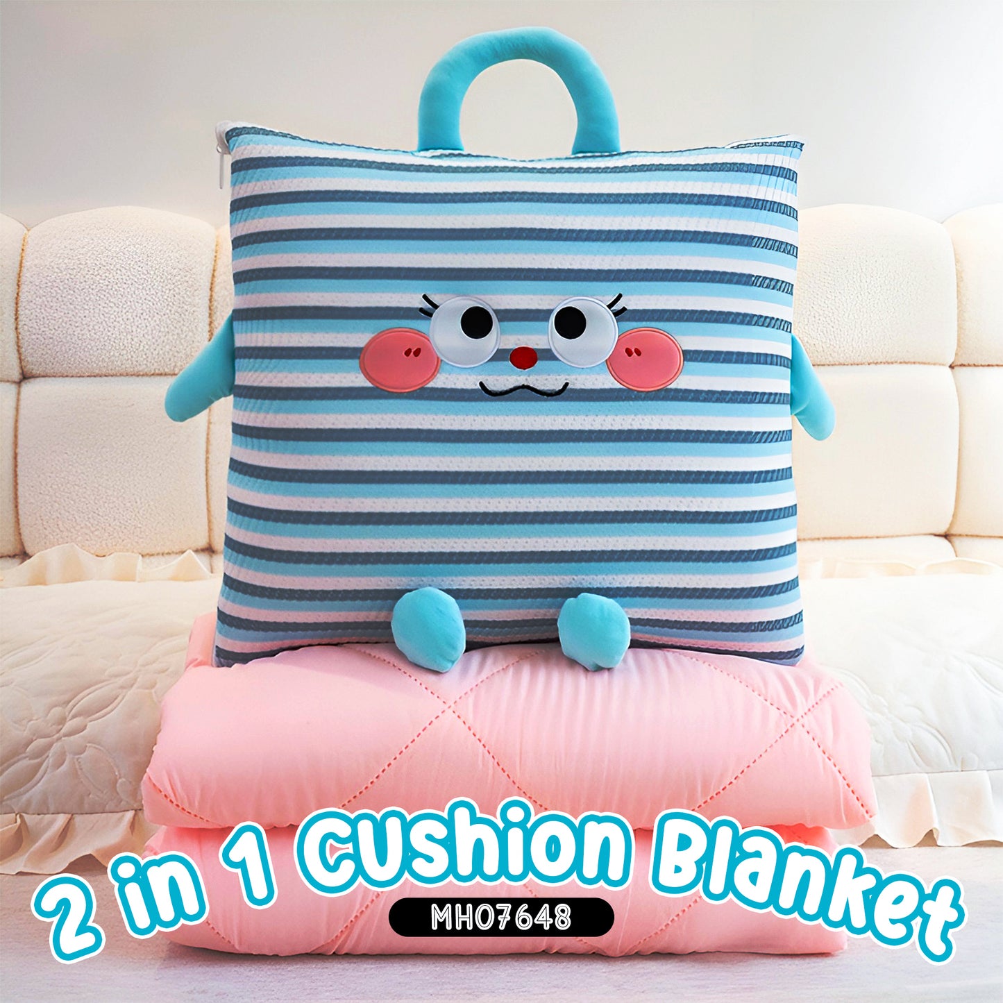 MH07648 2 in 1 Cushion Clanket