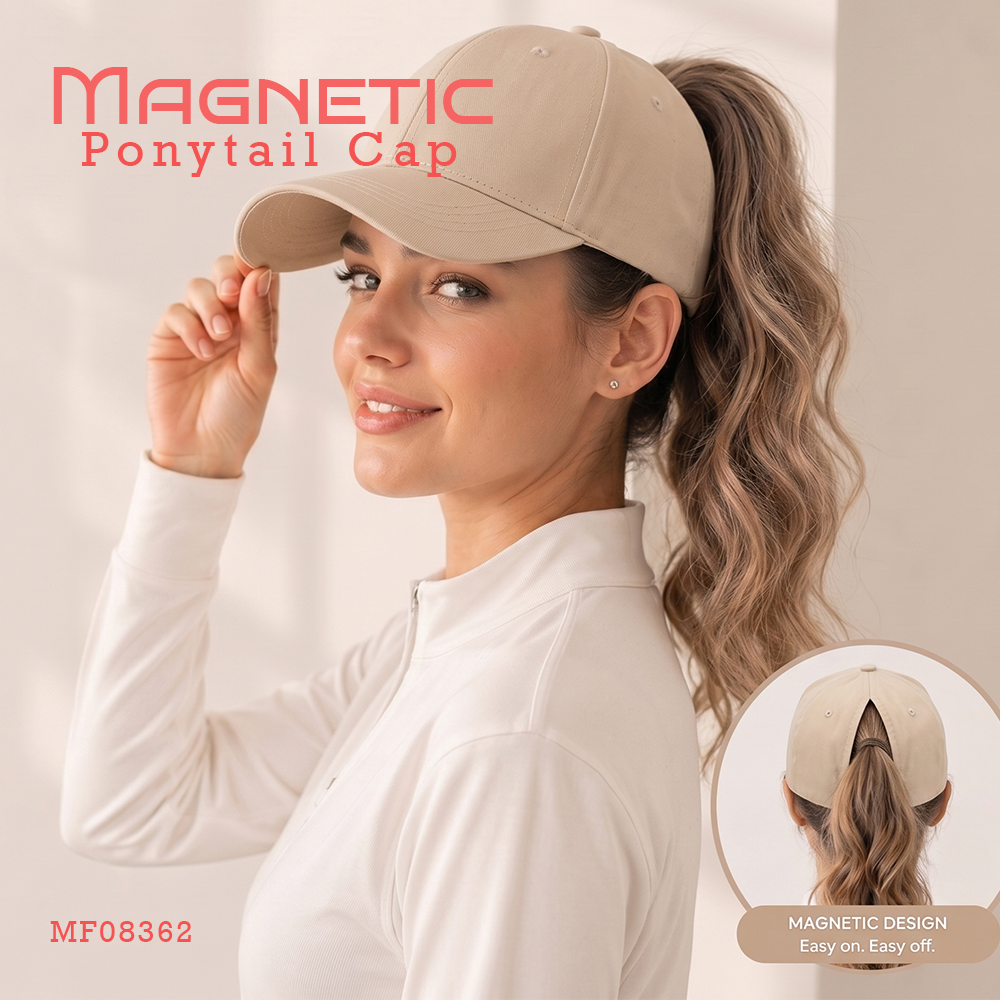 MF08362  Magnetic Ponytail Cap