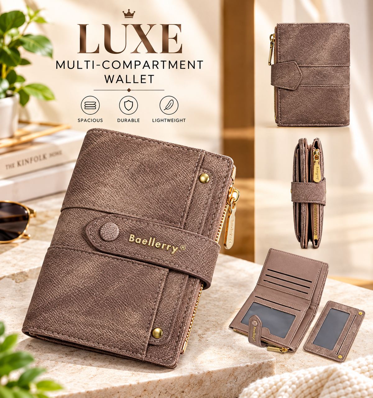 MB08497  Luxe Multi-Compartment Wallet