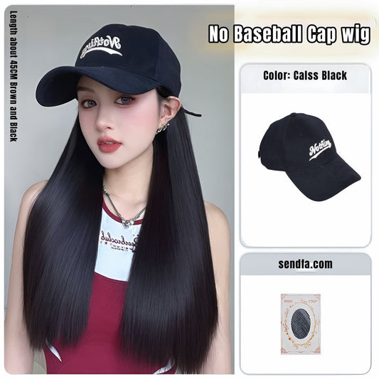 MJ05816  Curly Hair Hat Wig ဦးထုတ်ပါဆံပင်တု
