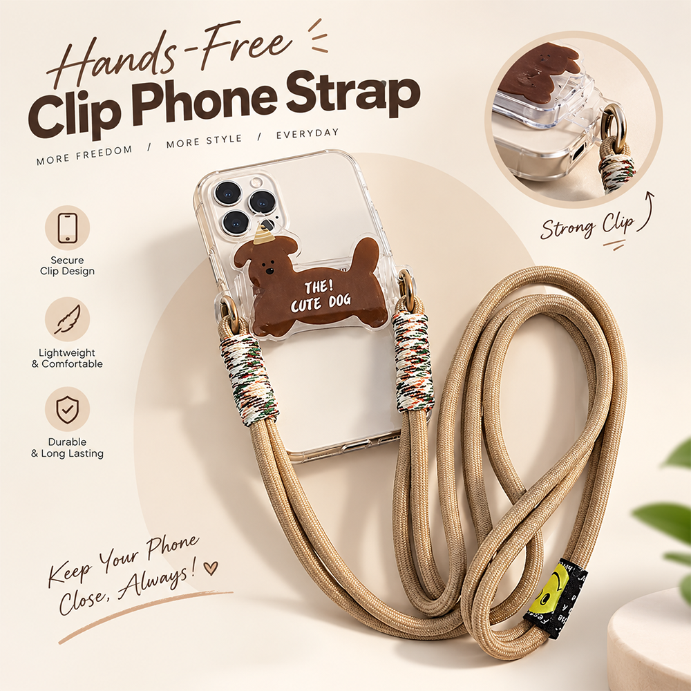 MM08436 Hands-Free Clip Phone Strap