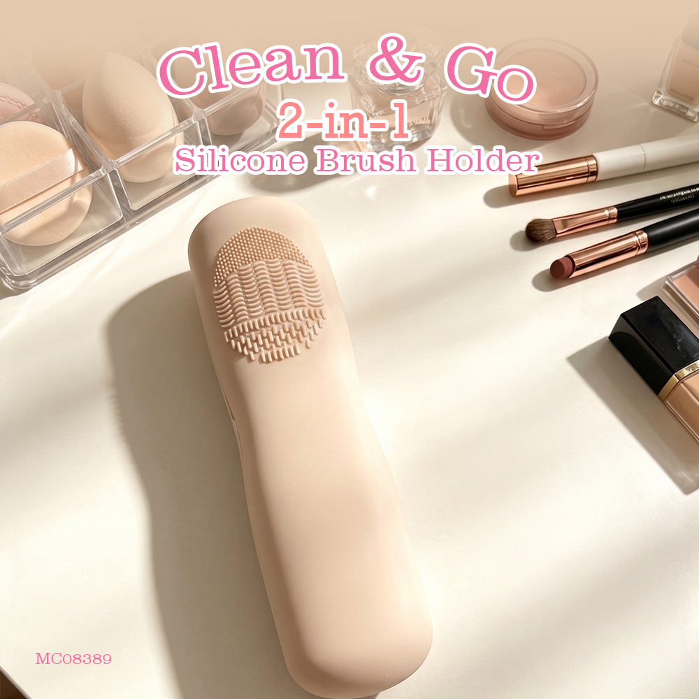 MC08389 2in1 Silicone Brush Holder (2Pcs)