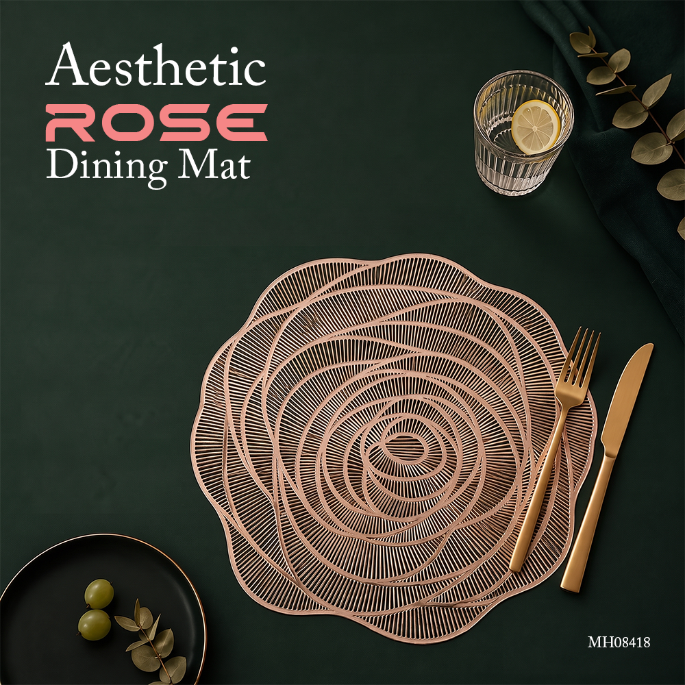 MH08418  Aesthetic Rose Dining Mat(2pcs)