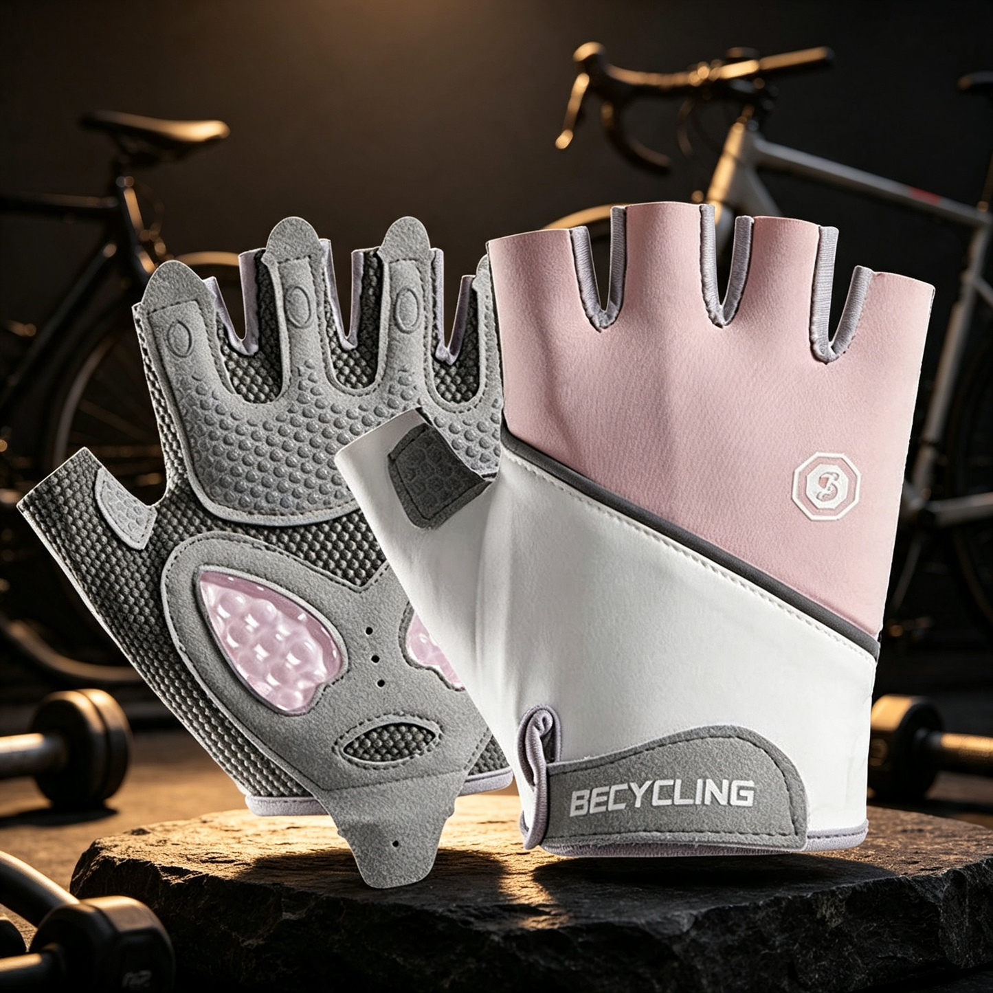 MG08386 Anti Slip Silicone Padded Fitness & Cycling Gloves