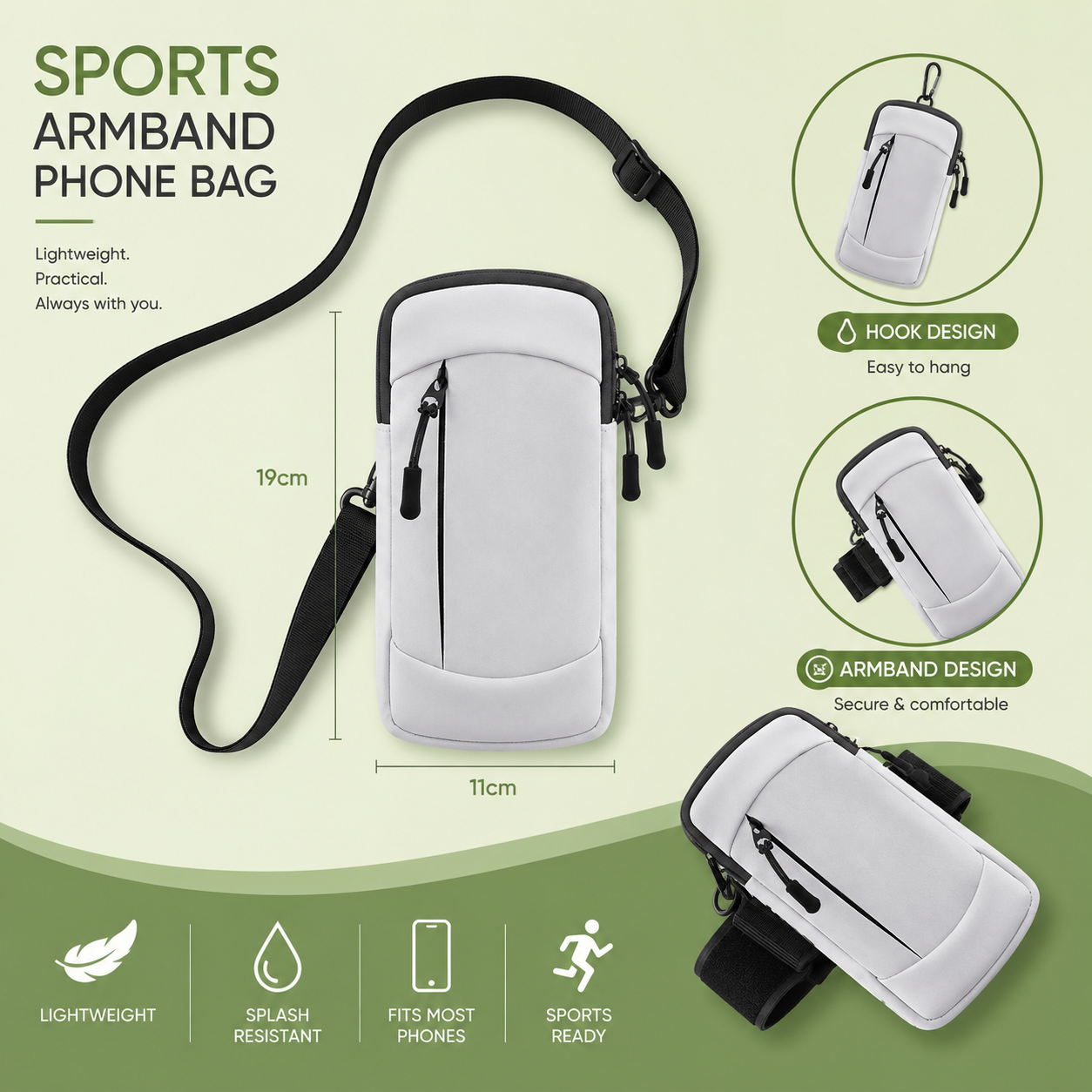 MB08455  Sports Armband Phone Bag