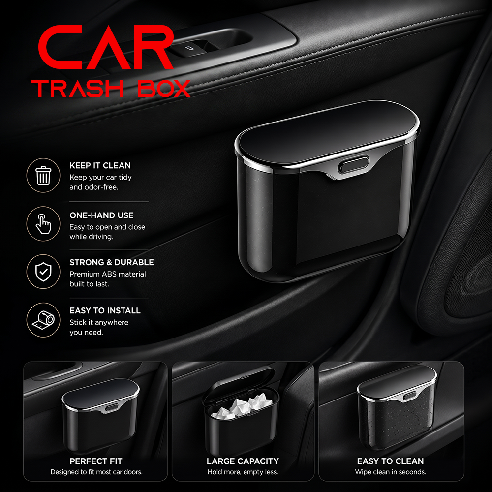 MV08360 Car Trash & Storage Box