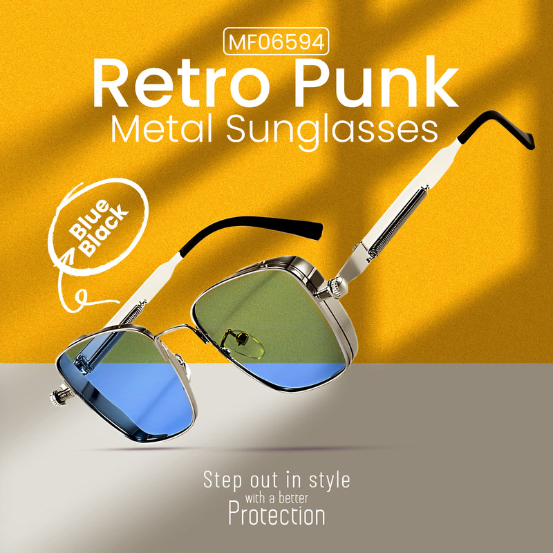 MF06594 Retro Punk Metal Sunglasses