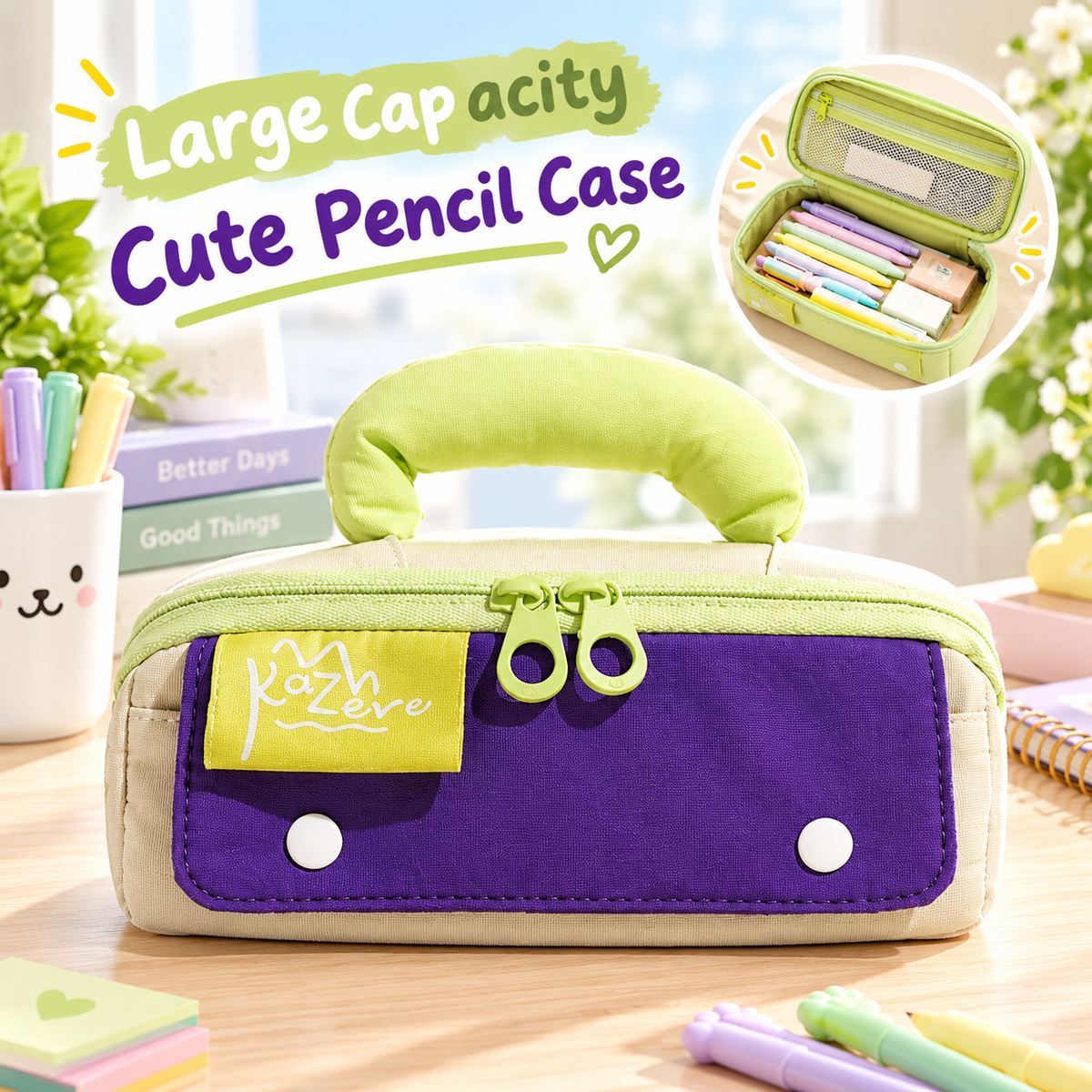 MB08512  Large Capacity Cute Pencil Case