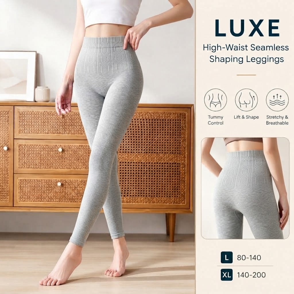MF08545  Luxe High-Waist Seamless Shaping Leggings