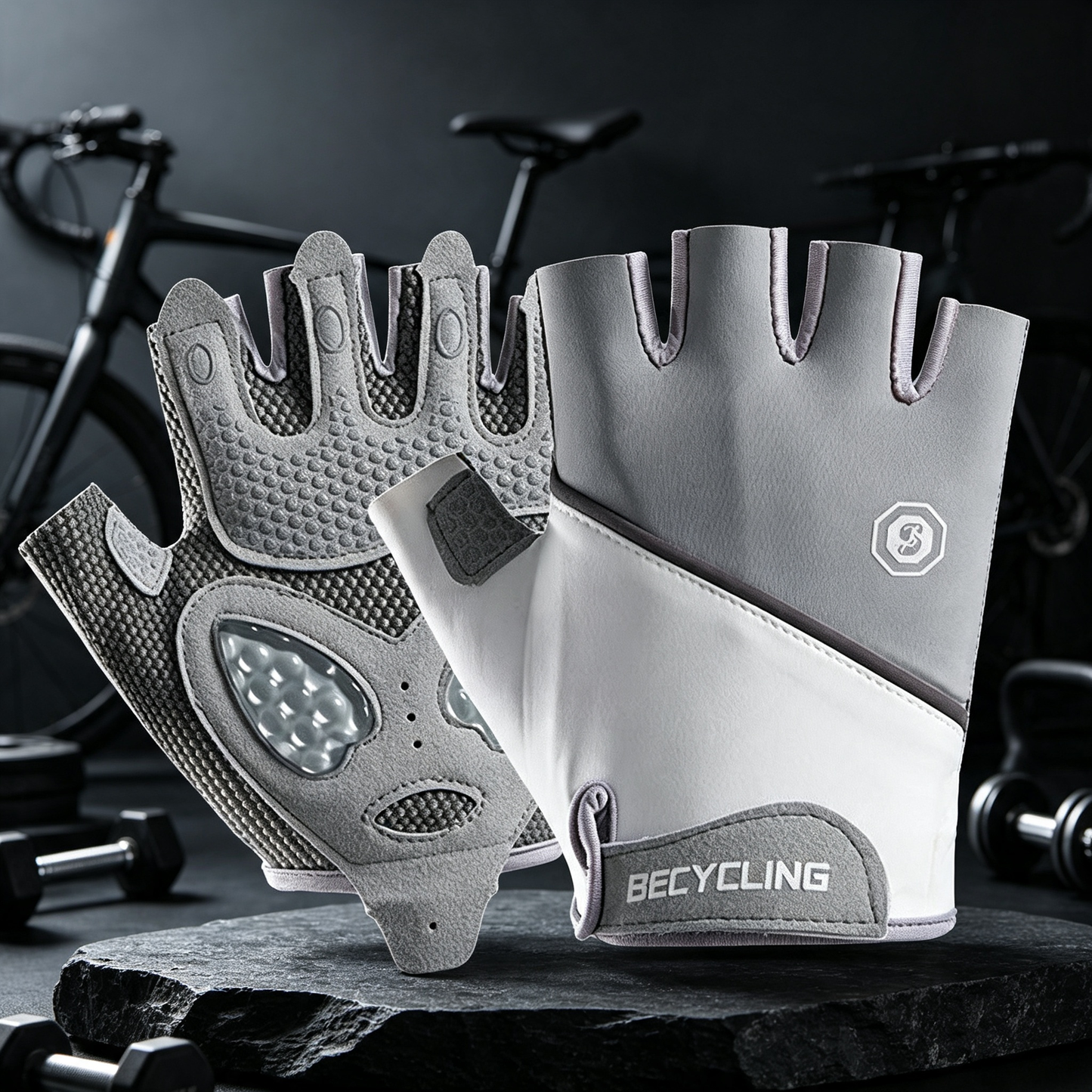 MG08386 Anti Slip Silicone Padded Fitness & Cycling Gloves