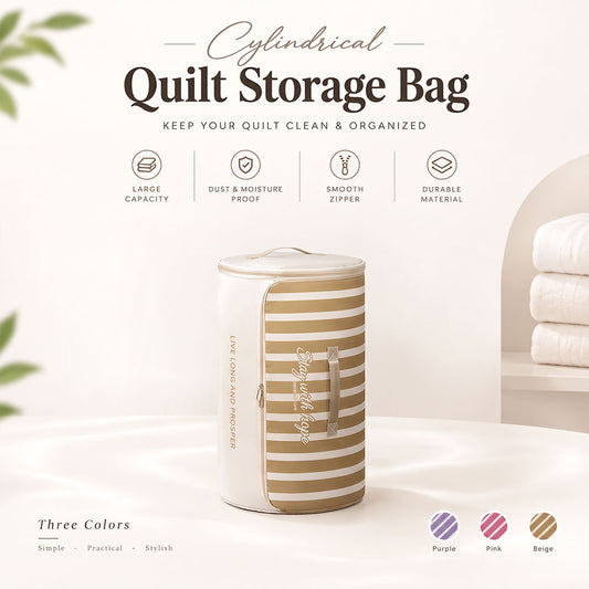 MH08469 Cylindrical Quilt Storage Bag