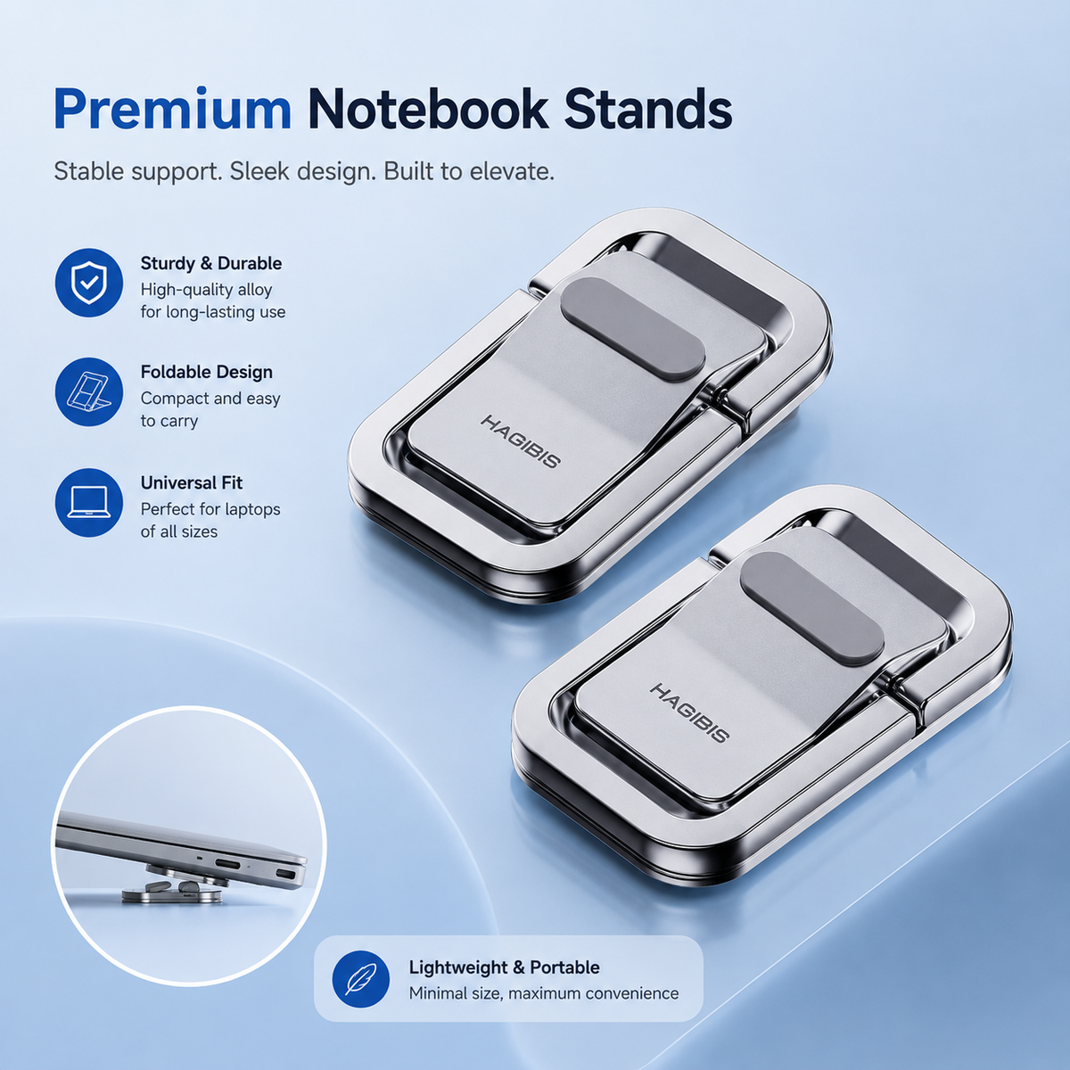 MM08542 Luxe AirLift Laptop Stand