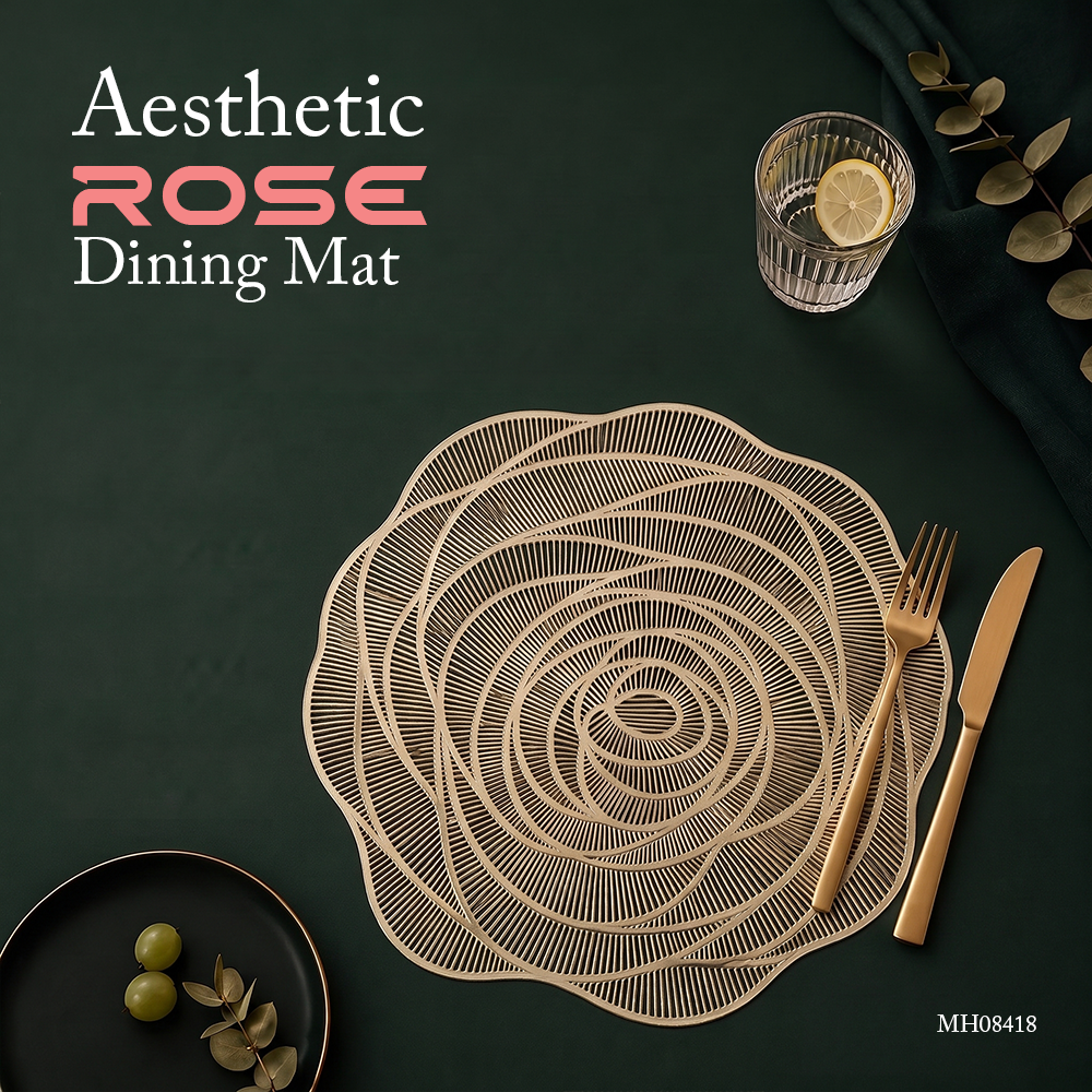 MH08418  Aesthetic Rose Dining Mat(2pcs)