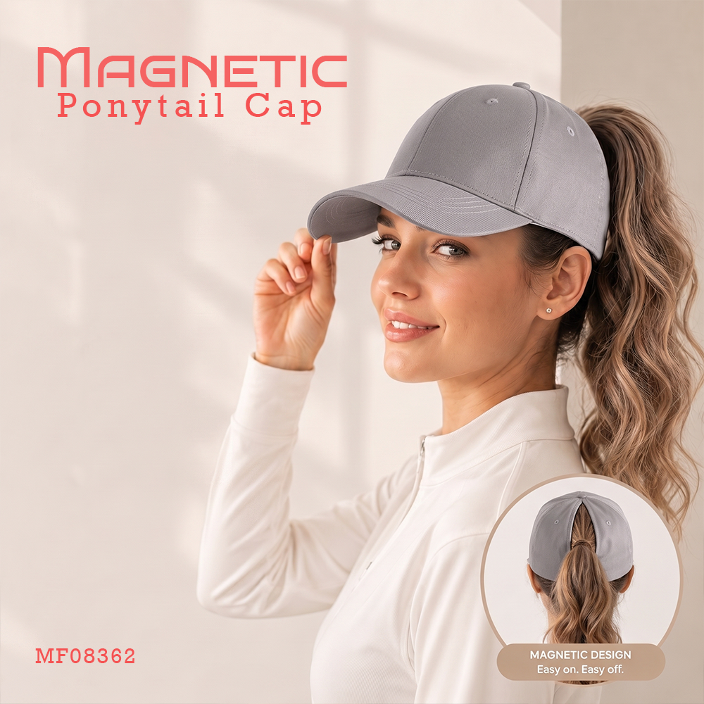 MF08362  Magnetic Ponytail Cap