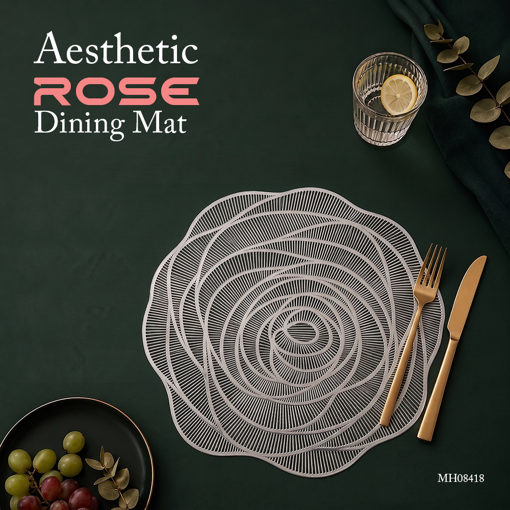 MH08418  Aesthetic Rose Dining Mat(2pcs)