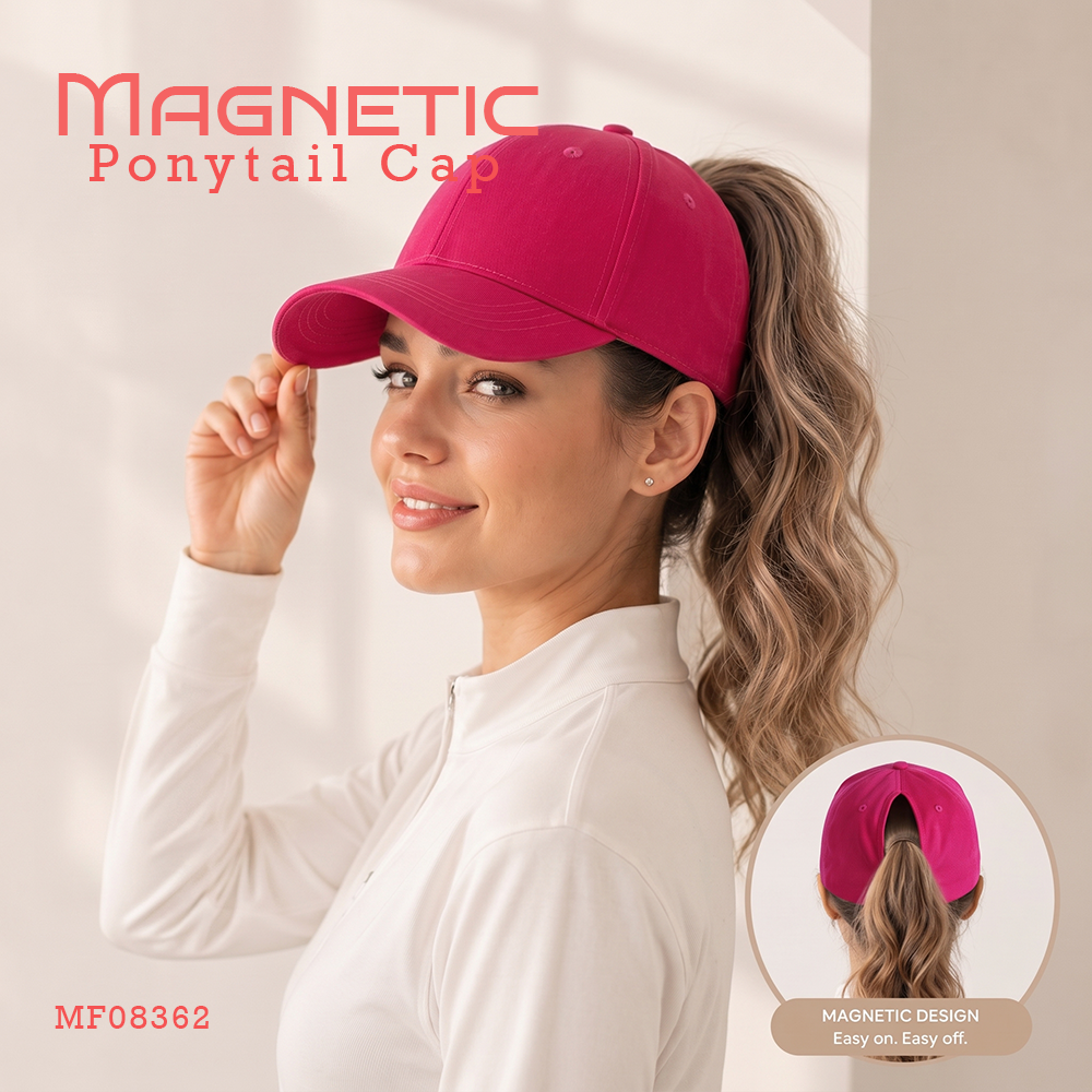 MF08362  Magnetic Ponytail Cap
