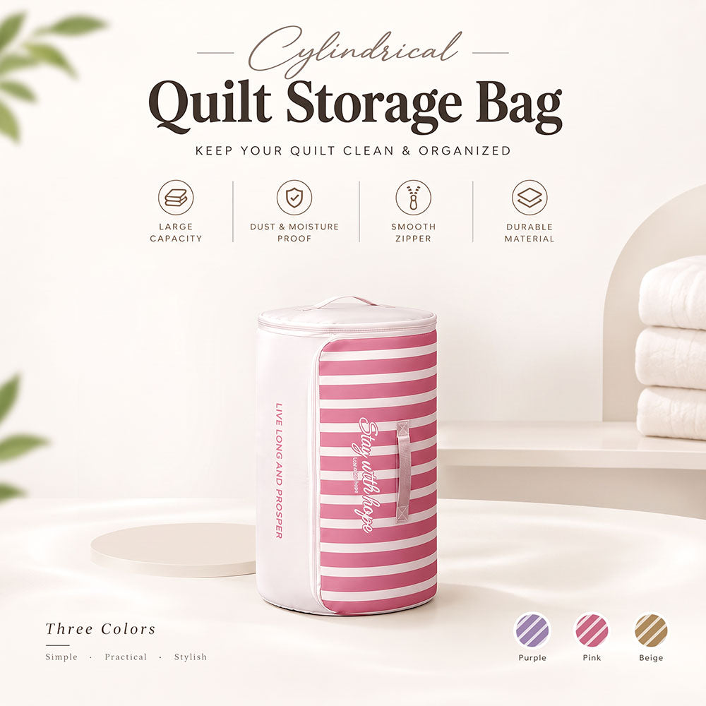 MH08469 Cylindrical Quilt Storage Bag