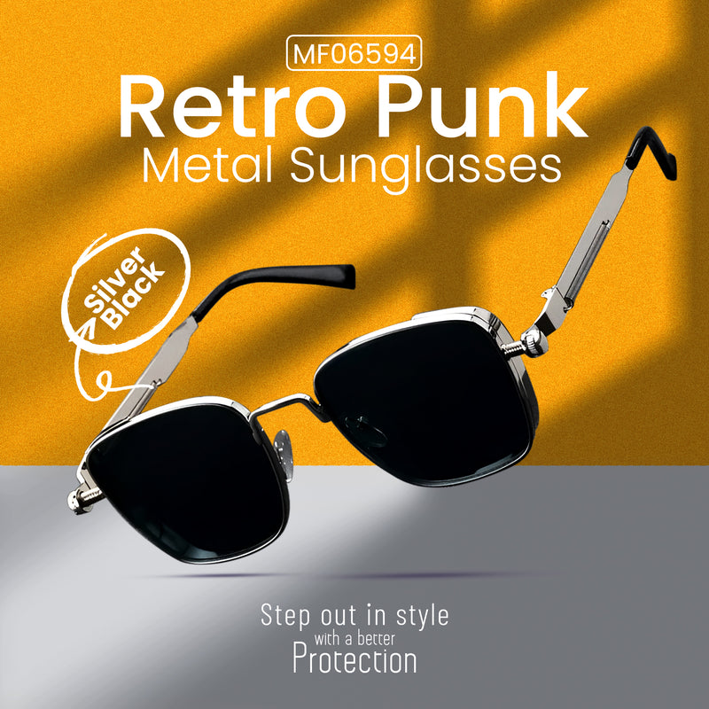 MF06594 Retro Punk Metal Sunglasses