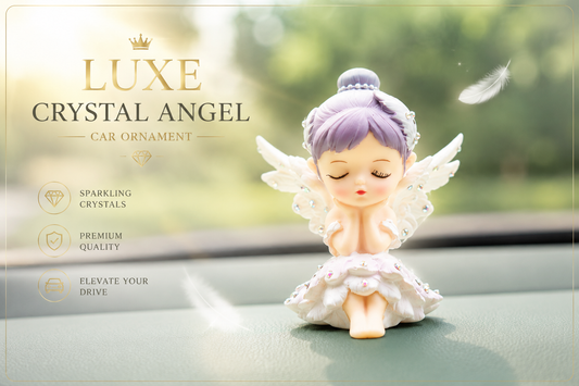 MV08577 Luxe Crystal Angel Car Ornament