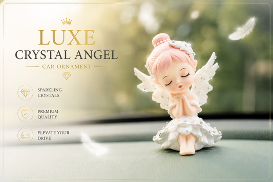 MV08577 Luxe Crystal Angel Car Ornament