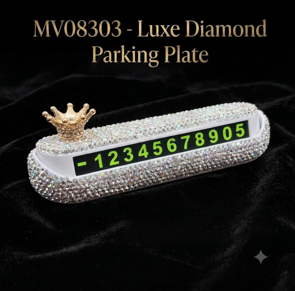 MV08303  Luxe Diamond Parking Plate