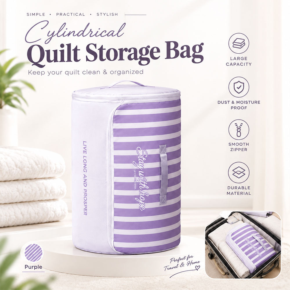 MH08469 Cylindrical Quilt Storage Bag