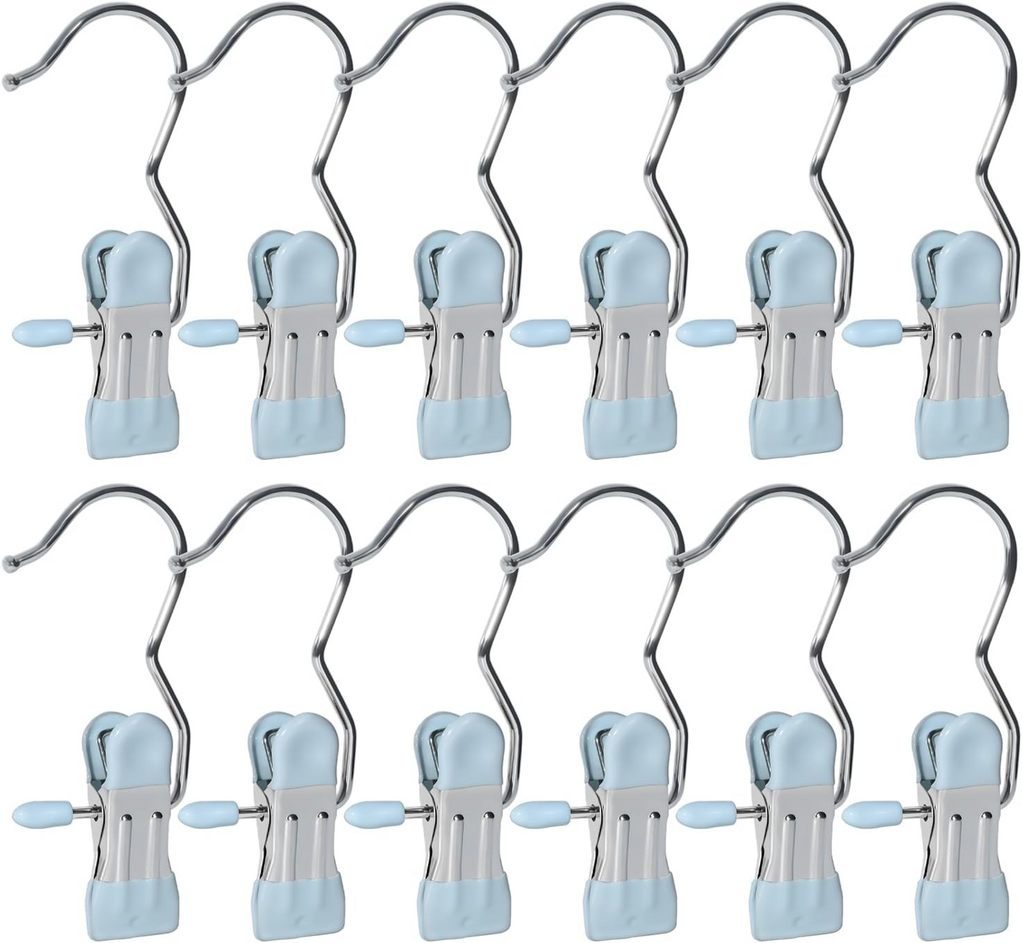 MH05531 (အခုရေ20ပါစတီးအဝတ်ချိတ်လေး)steel hook clip