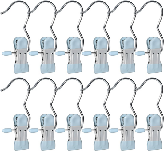 MH05531 (အခုရေ20ပါစတီးအဝတ်ချိတ်လေး)steel hook clip