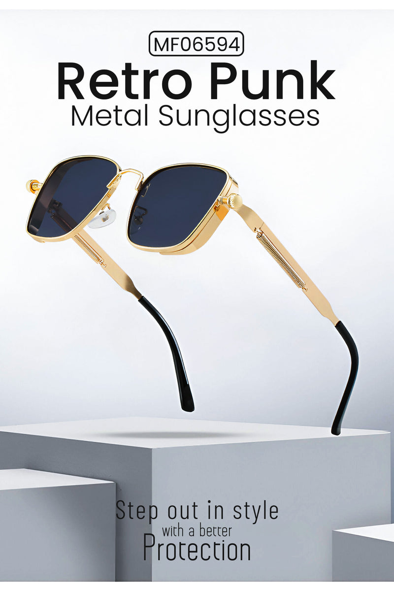 MF06594 Retro Punk Metal Sunglasses