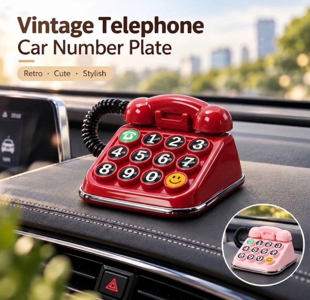 MV08656 Vintage Telephone Car Number Plate