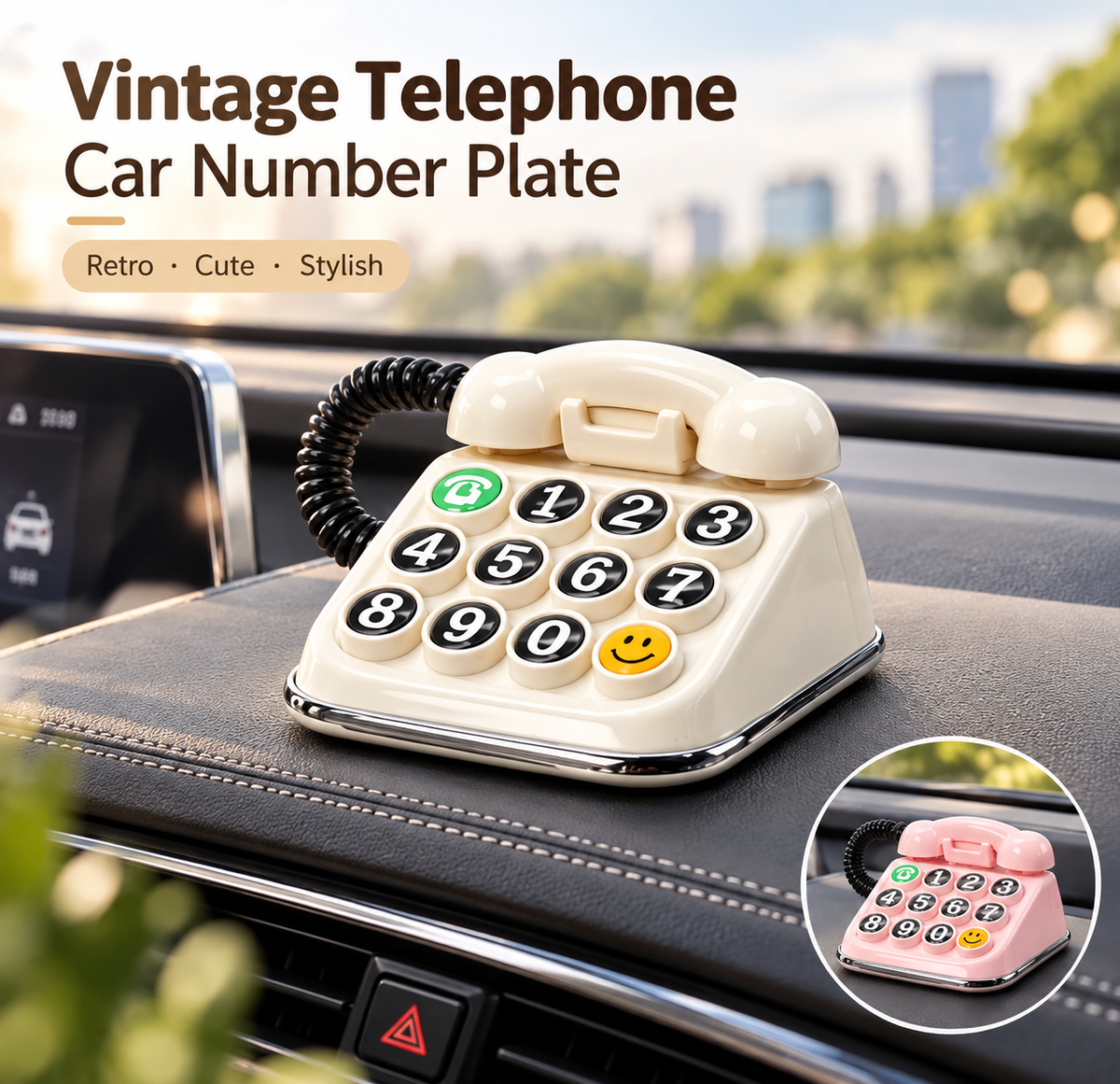 MV08656 Vintage Telephone Car Number Plate