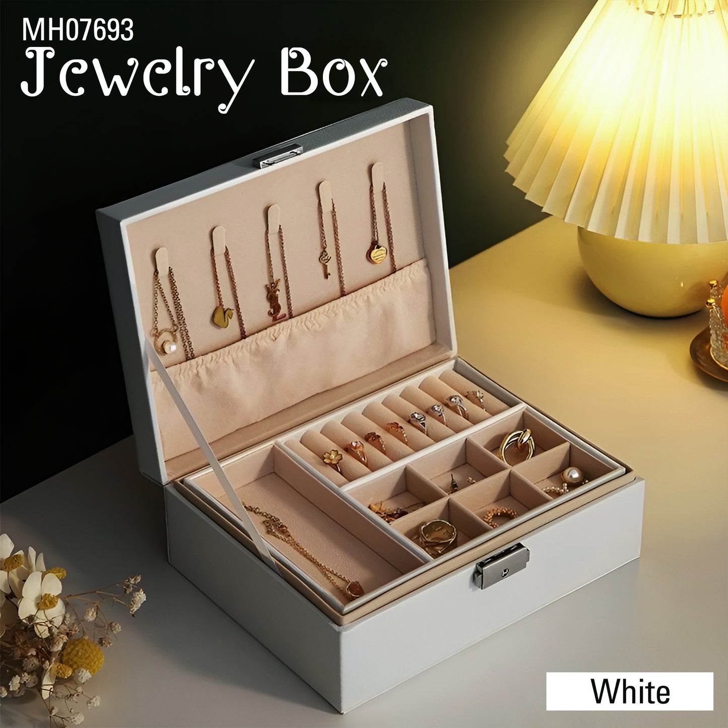 MH07693 Leather Jewelry Box