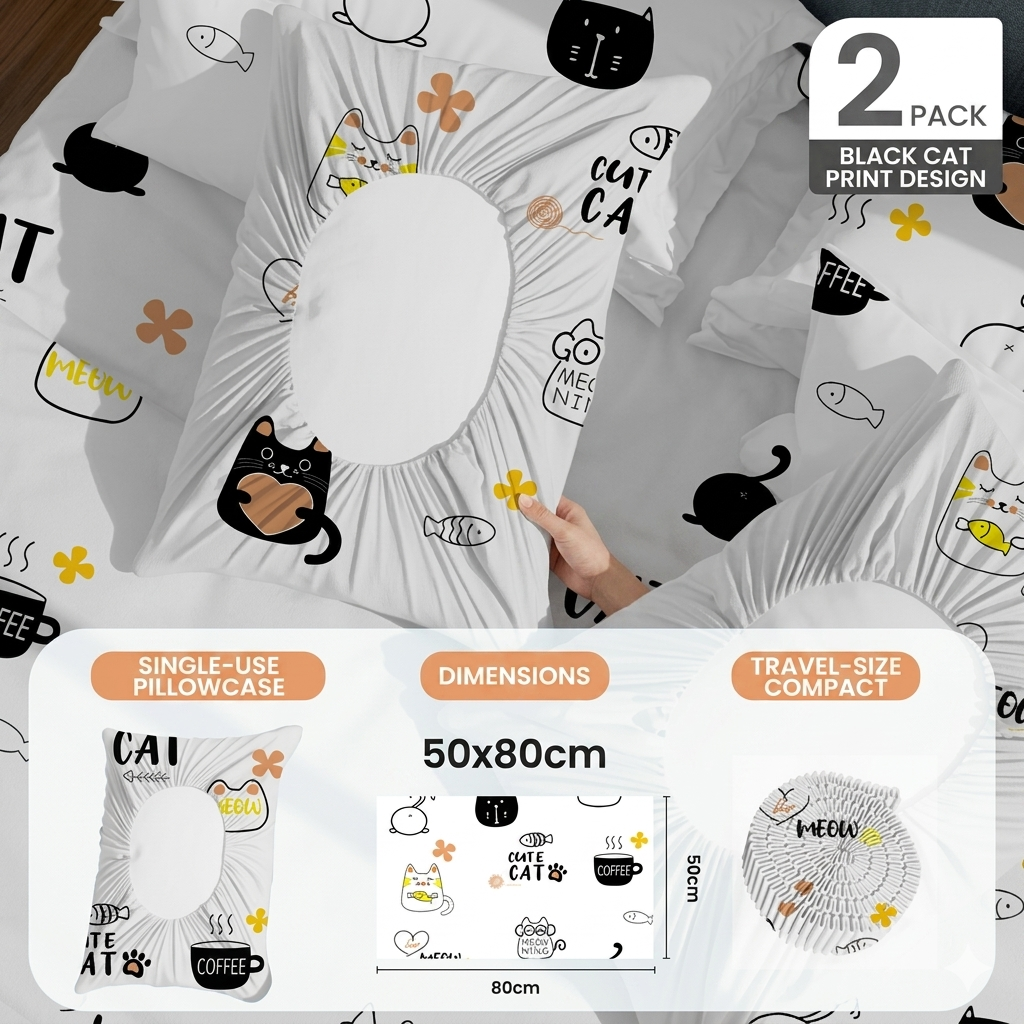 MH08119 Disposable Travel Pillowcases 4pcs