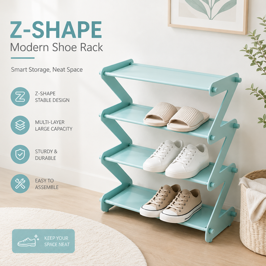 MH08570 Z Shape Modern Shoe Rack