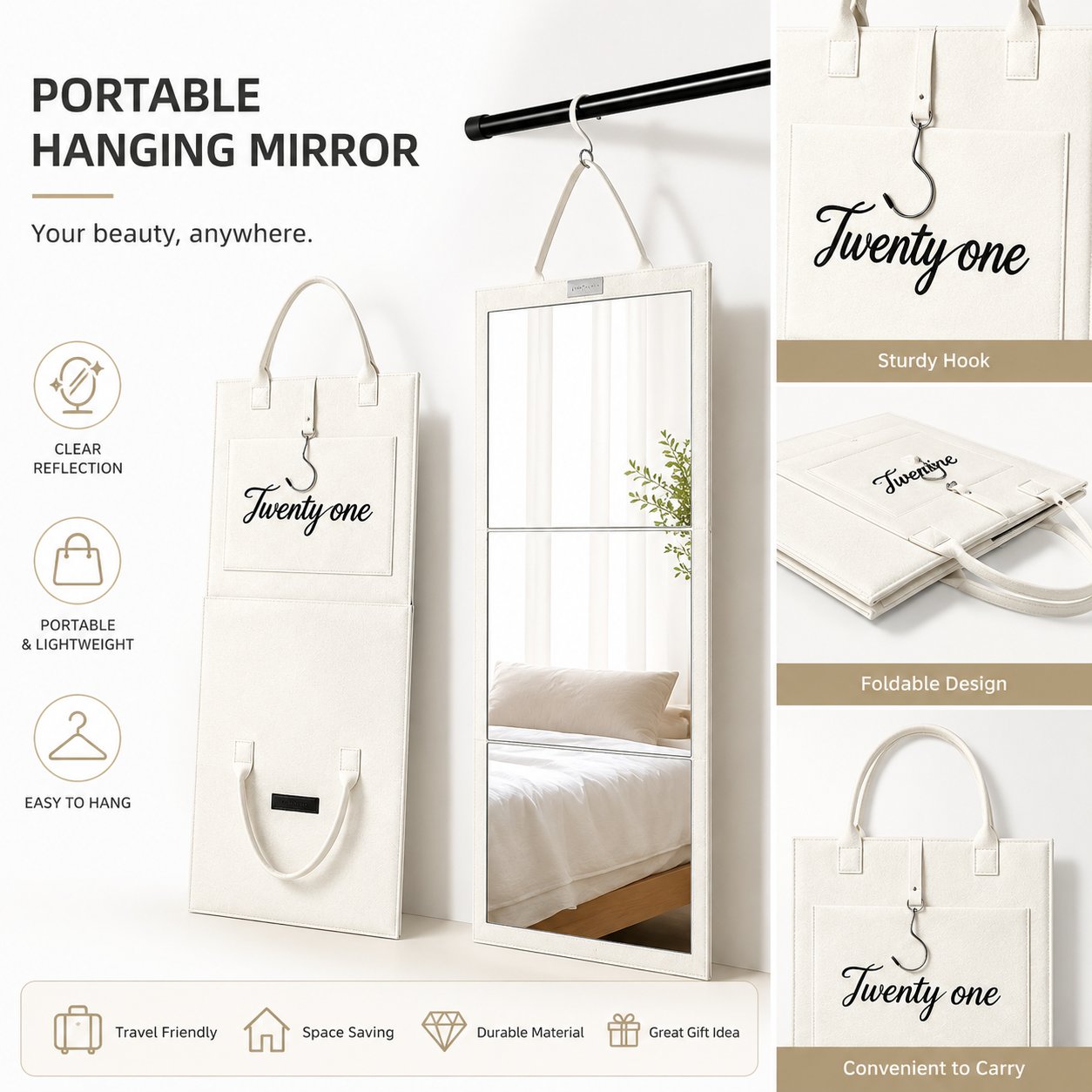 MC08369 Portable Hanging Mirror