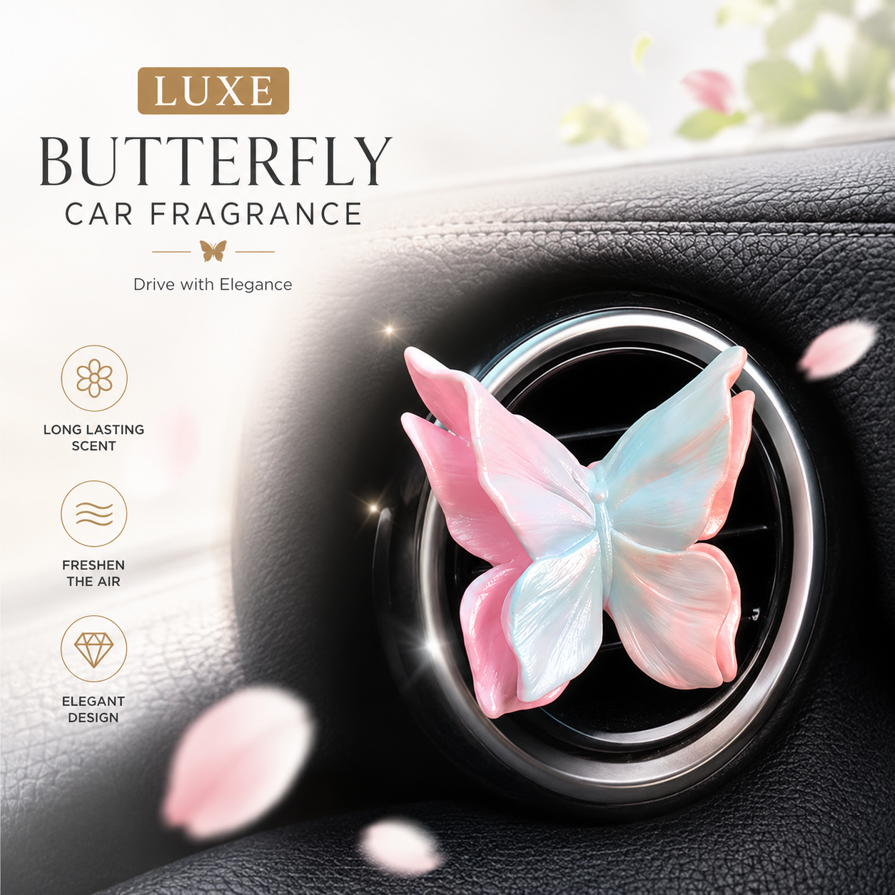 MV08398 Luxe Butterfly Car Fragrance