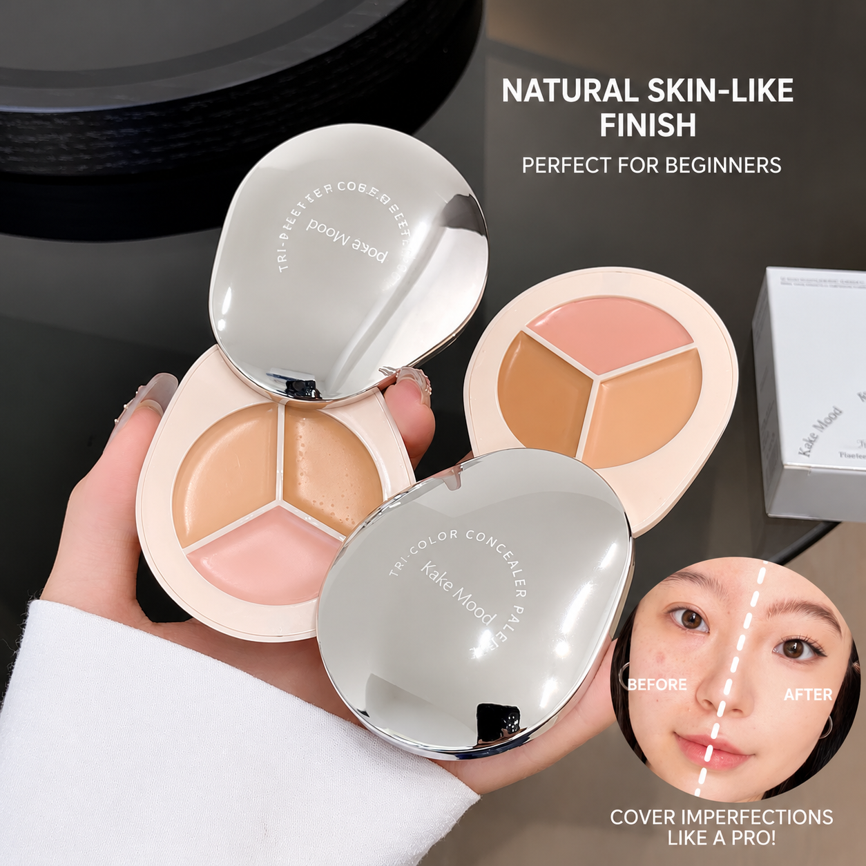 MC08323 3Color Concealer Palette