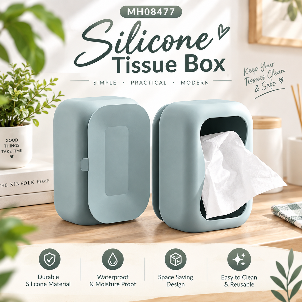 MH08477 Silicone Tissue Box