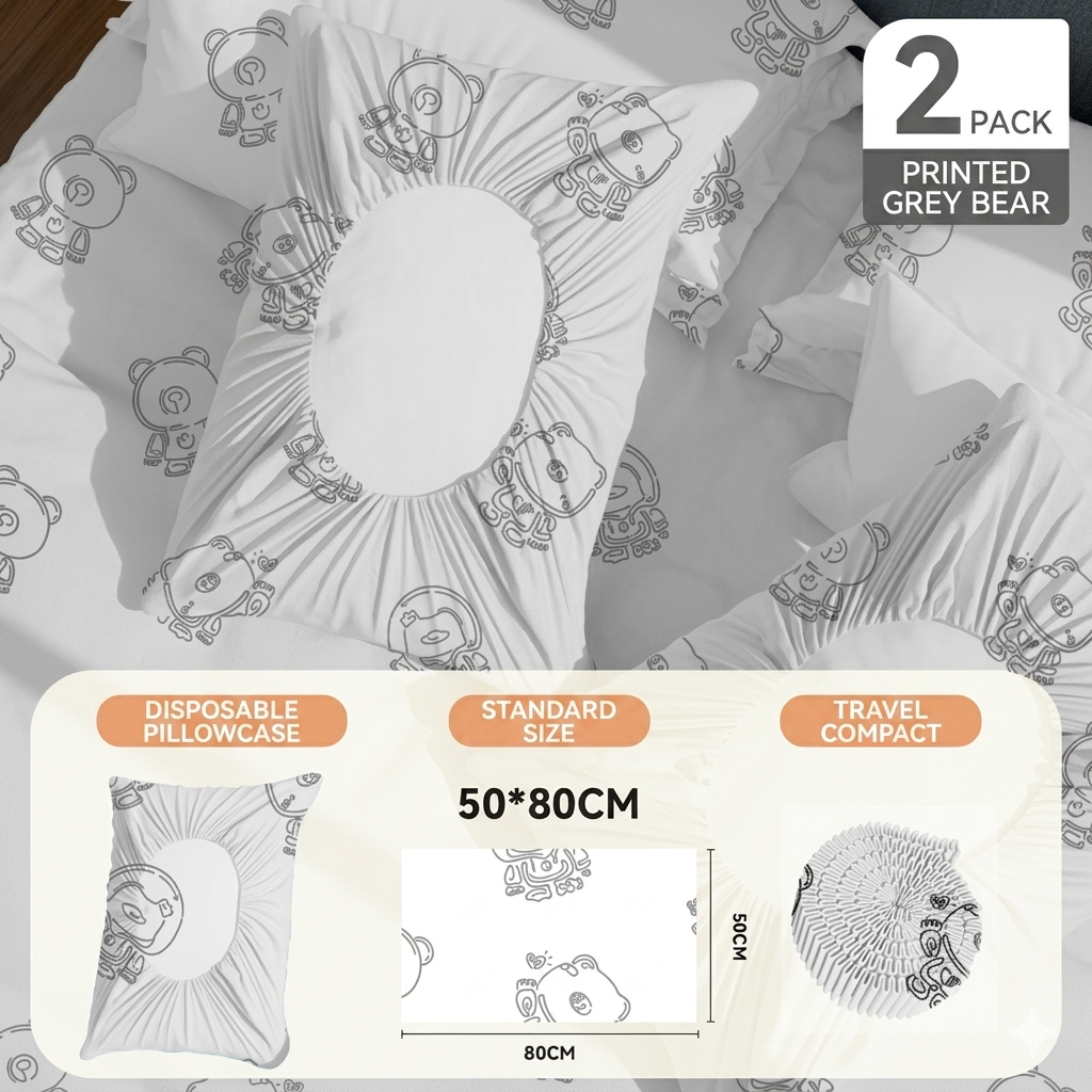 MH08119 Disposable Travel Pillowcases 4pcs