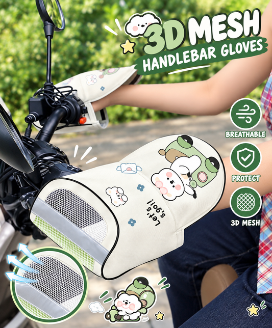 MV08495 3D Mesh Motorcycle Handlebar Gloves (1pair)