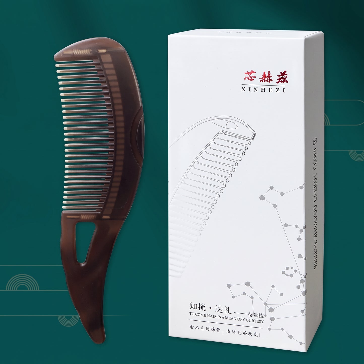 MC08376  Scalp & Body Meridian Comb