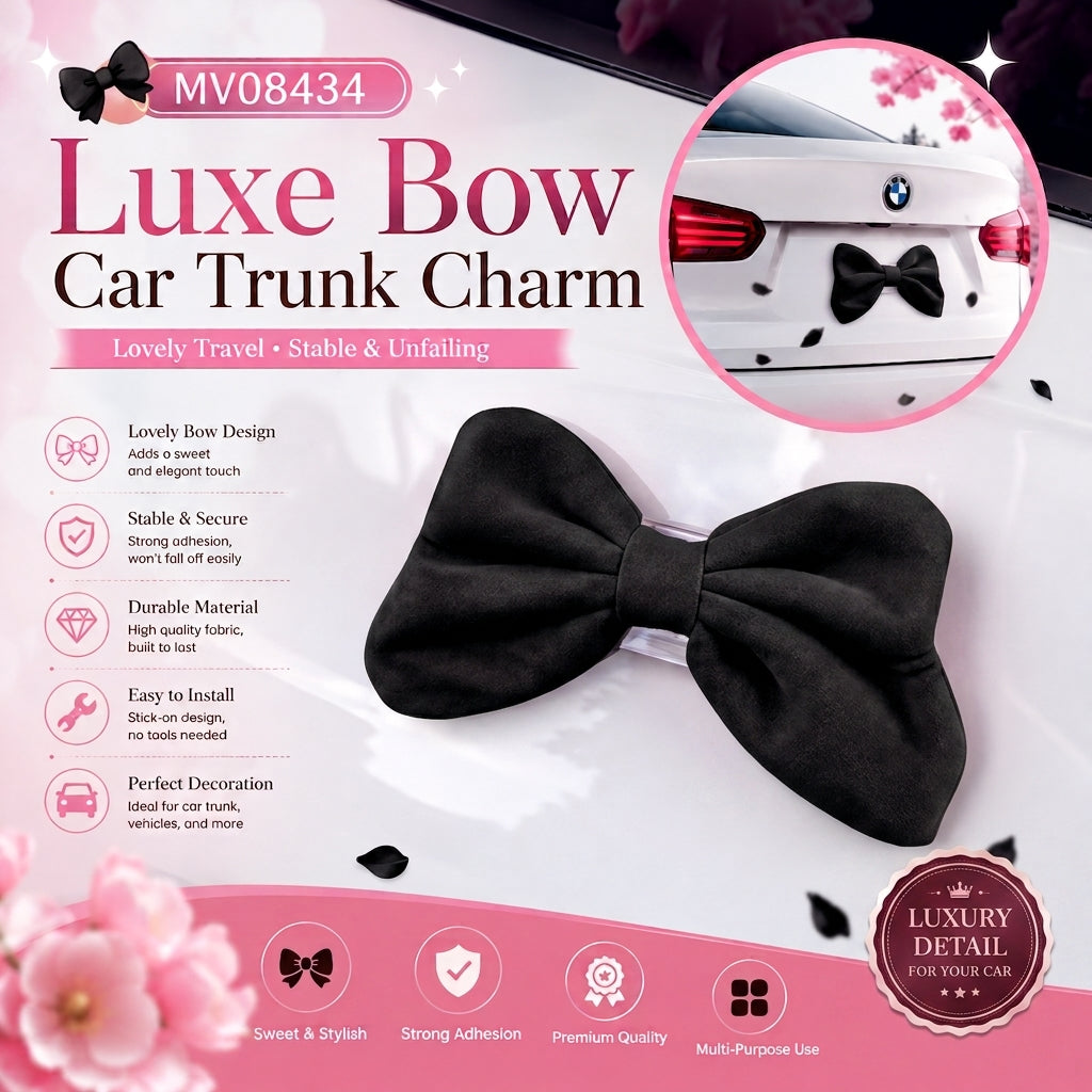 MV08434 Luxe Bow Car Trunk Charm